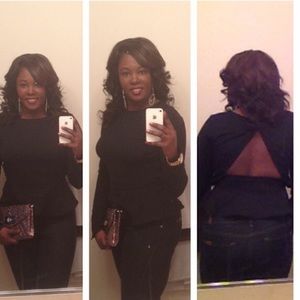 Beautiful cut back out BEBE top